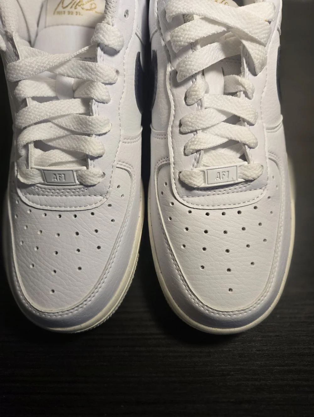 Nike Air Force 1 07 NN White Obsidian Womens 7 Sneakers New